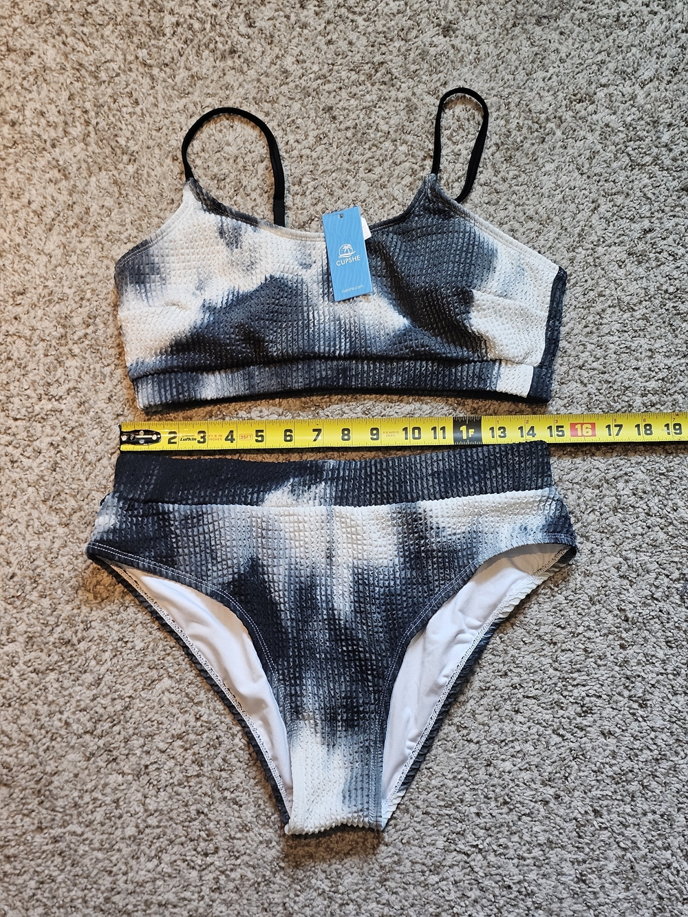 Cupshe Bikini Tankini Tie Dye 2 Piece Set Size L - Picture 3 of 6
